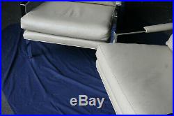 MCM Chrome Flat Bar Lounge Chairs Leather this is a pair of chairs Very Nice