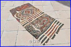 Marvelous Antique Rare Awesome Collector's Piece Anatolian Fragment Kilim Rug