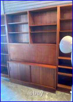 Mid Century Two Bookcases & Secretary by Poul Hundevad Denmark. Very nice LOOK