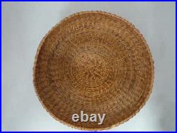 Native American Small Weave Basket Bowl. Very Nice Design. Approx 7 Diameter