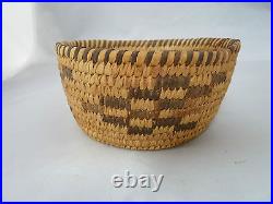Native American Weave Basket PIMA BOWL Very Nice Design. Approx 2.5 T x 5 W