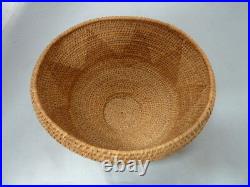 Native American Weave Small Basket Bowl. Very Nice Design. Approx 4 T & 7 D