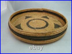 Native American Weave Tray Bowl. Very Nice Design. Approx 1.5 T & 8.5 D