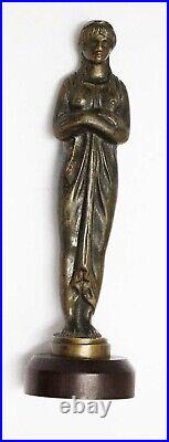 Nice antique very sensual lady nipples marked bronze figure FREE SHIPPING