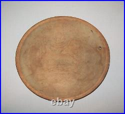 Old Antique Vtg 19th C 1800s 10 Dia Turned Wooden Treen Food Bowl Very Nice