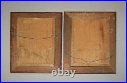 Old Antique Vtg 19th C 1800s Pair Wooden Picture Frames 7.25 X 8.75 Very Nice