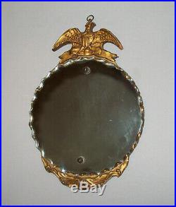 Old Antique Vtg Ca 1880s Small Eagle With Shield Pediment Mirror Very Nice Cond