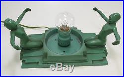Original Art Deco FRANKART Model #L230 Nude Table Lamp ca 1920s-30s Very Nice