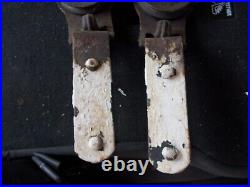 Pair Antique Myers Stay On Cast Iron Sliding Barn Door Rollers Very Nice