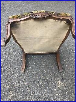 Pair, French Antique Arm Chairs Very Nice 38H x 28W x 25D READ SHIPPING INFO