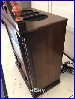 Philco Model 51 Beautiful Clock Mantle Wooden Antique Radio, Very Nice Case/Dial