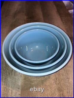 Pyrex Delphite Vintage Nesting Mixing bowl set VERY NICE