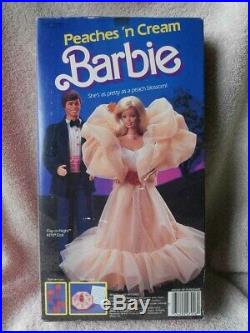 RARE 1984 NRFB Vintage PEACHES N CREAM Barbie Doll Very Nice