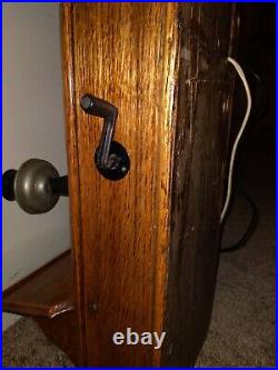 RARE Antique Vintage Kellog Crank Wall Telephone Very Nice Phone Model 20163