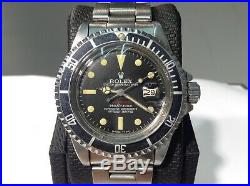 ROLEX 1680 RED SUBMARINER FAP 1974 Peruvian Air Force Military Issue! Very Nice