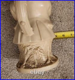 Rare Antique Early 1800s British Yellow Wear Snuff Taker Toby Mug Very Nice