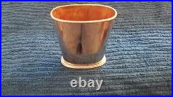 Rare Antique Goldwash Silver Collapsible Travel Cup With Original Case VERY NICE
