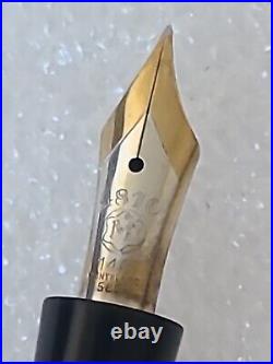 Rare Antique Montblanc 134 Celluloid Fountain Pen 14C, Gold O Nib, Very Nice