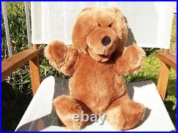 Rare Gund- Brown Open Mouth Spanky Bear Puppet- 19 1/2- #9149- 1993- Very Nice