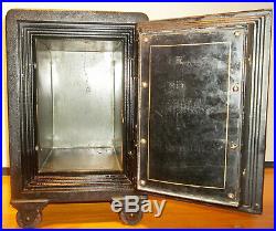 Small 17 1/2 Antique Meilink Cast Iron Floor Safe withCombination VERY NICE