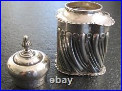 Tea Tin Silver 925 William Comyns England London From 1898 Very Nice