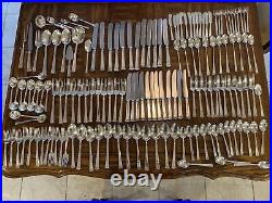 Trianon By IS 1921 Sterling Silver Flatware Set 150 Pieces Serves 12  Very Nice