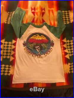 True vtg 1970s 80s Original Grateful Dead 3/4 sleeve Shirt very nice! Free ship
