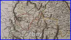 VERY NICE, ANTIQUE Hand Colored map/State of the Curch/Italy-P. Tardieu, c. 1790