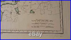VERY NICE, ANTIQUE Hand Colored map of Ancient Sweden P. Tardieu, c. 1790