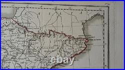 VERY NICE, ANTIQUE Hand Colored map of Baetica, Spain P. Tardieu, c. 1790