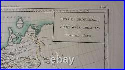 VERY NICE, ANTIQUE Hand Colored map of Russia North. Part P. Tardieu, c. 1790