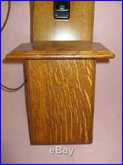VERY NICE ANTIQUE WESTERN ELECTRIC OAK TYPE 240 TWO BOX WALL TELEPHONE, phone
