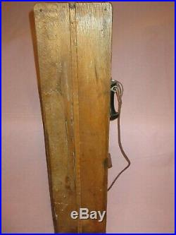VERY NICE ANTIQUE WESTERN ELECTRIC OAK TYPE 240 TWO BOX WALL TELEPHONE, phone
