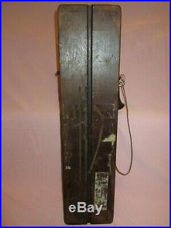 VERY NICE ANTIQUE WESTERN ELECTRIC WALNUT TYPE 21 TWO BOX WALL TELEPHONE phone