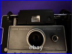 VERY NICE Polaroid Land Camera Automatic vintage antique With Papers And Case