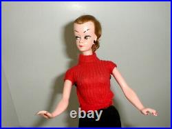 VERY NICE Vintage Bild Lilli Hong Kong Doll 11.5 tall with round lilli stand
