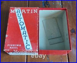VERY NICE Vintage Martin 48 Automatic Fly Fishing Reel Box Papers Accessories