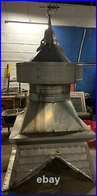 VINTAGE Large 8+ feet Barn Vent Cupola withlightening rod ball. VERY NICE