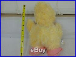 VINTAGE RUSHTON PLUSH YELLOW DUCK RUBBER FACE 9 TALL VERY NICE With TAGS TWEEN