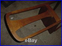 VINTAGE WOOD BIRDS EYE MAPLE CHILDS ROCKING CHAIR 40s 50s VERY NICE