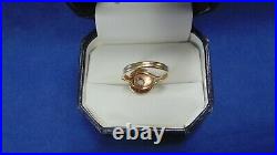 Very Nice 14kt Yellow Gold Opal Ring Size 6