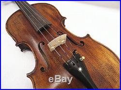 Very Nice 4/4 Antique Varnished with Higher Flamed Violin+Bow+Case #AQS-09