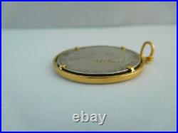 Very Nice Antique 18 Carat Gold Mounted German Coin Medal