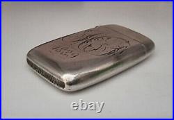 Very Nice Antique American Sterling Silver Vesta Case / Match Safe 1889