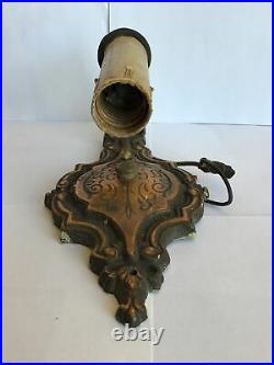 Very Nice Antique Art Deco Vintage Electric Heavy Copper Wall Sconce Lights