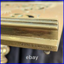 Very Nice Antique Jones & Willis Ornate Heavy Brass Missal Stand Book Rest