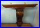 Very Nice Antique Mahogany Carved Scrolling Form Clock Bracket