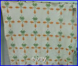 Very Nice Antique Mid 19th Cen. Pa. Tulip Applique Quilt, Hand Stitched