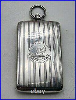 Very Nice Antique Solid Sterling Silver Double Sovereign Case Chester 1914