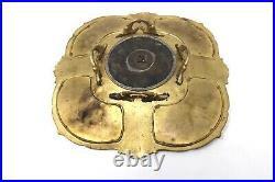Very Nice Antique Victorian Bronzed Spelter Embossed Game Charger Serving Plate